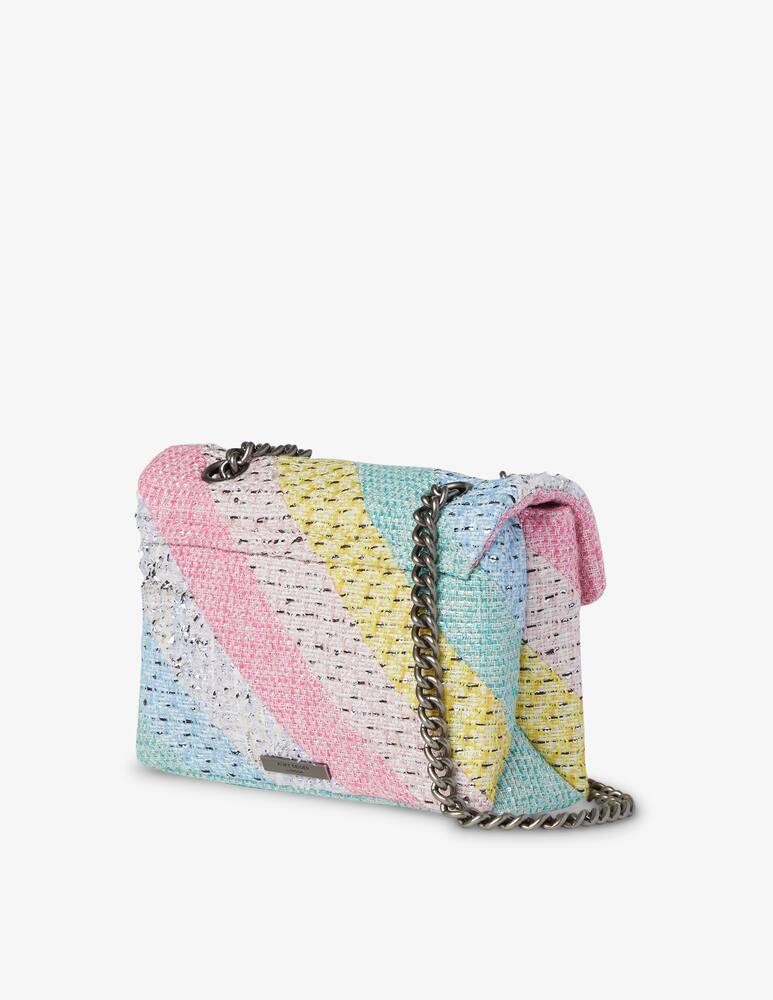 rinascente Kurt Geiger Keng L sacchetto patchwork in tweed