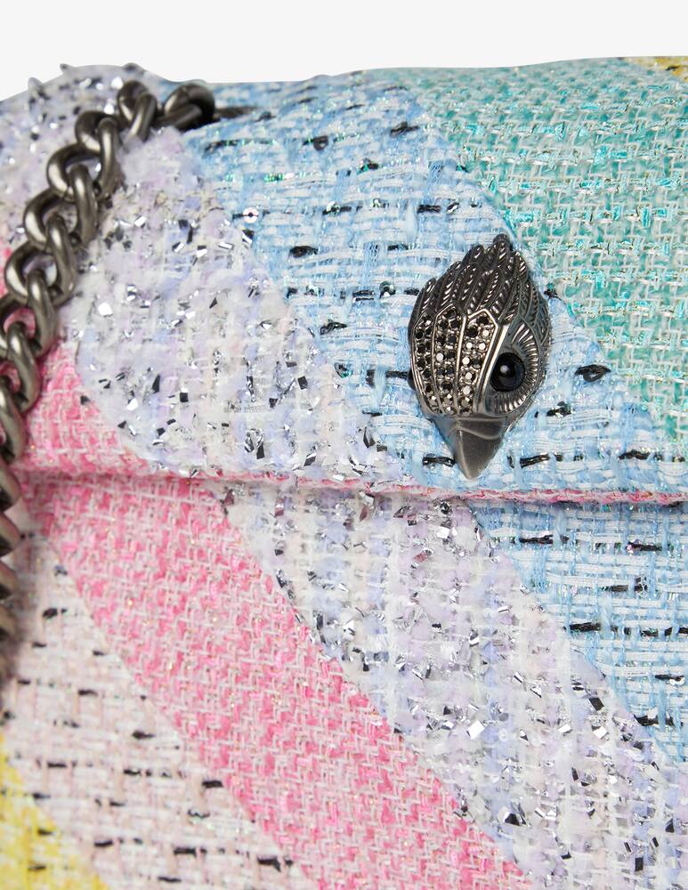 rinascente Kurt Geiger Keng L sacchetto patchwork in tweed