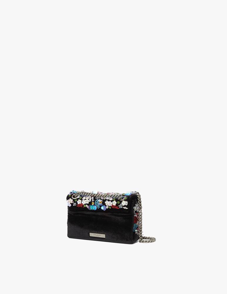 rinascente Kurt Geiger Mini kensington velvet bag