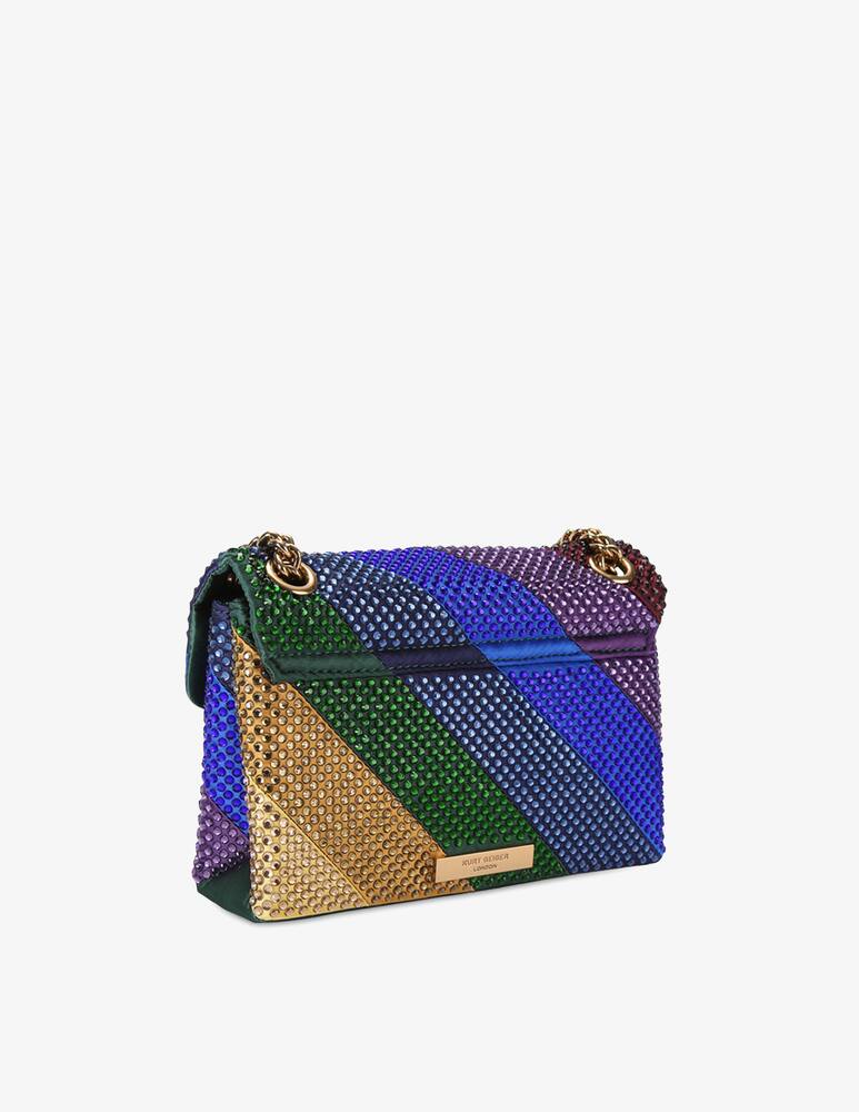 rinascente Kurt Geiger Mini Keng sunset rhinestone bag