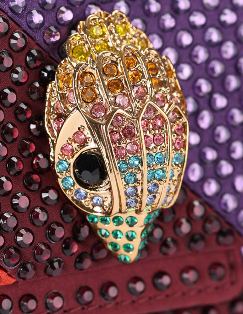 rinascente Kurt Geiger Mini Keng sunset rhinestone bag