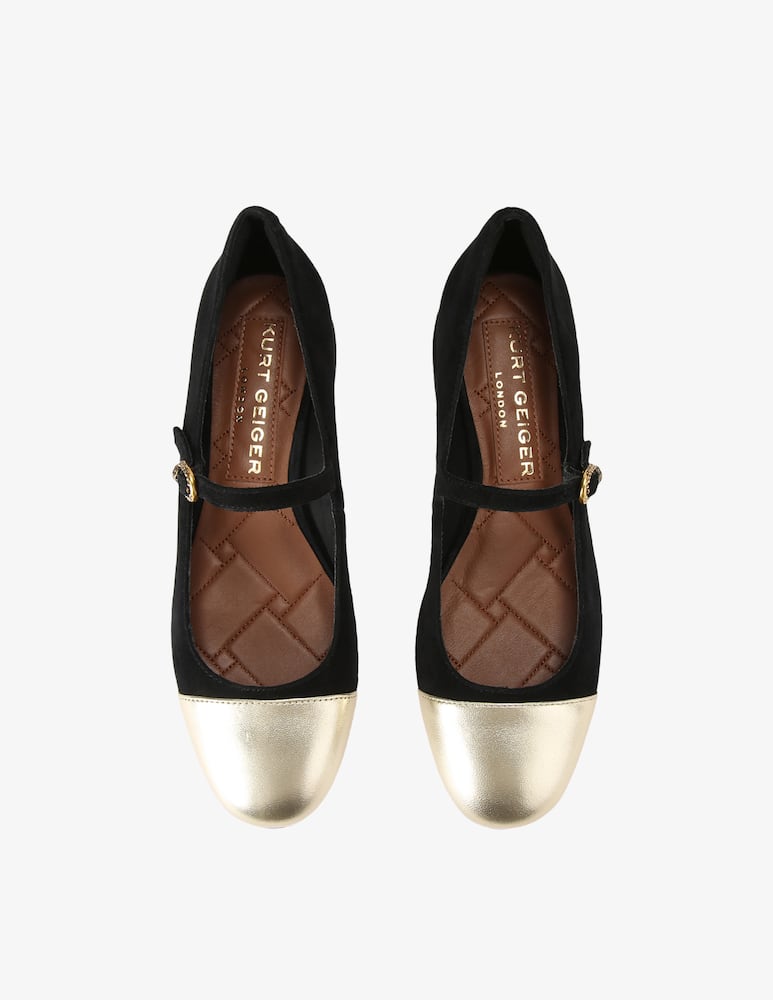 rinascente Kurt Geiger Ballerina mary jane in camoscio