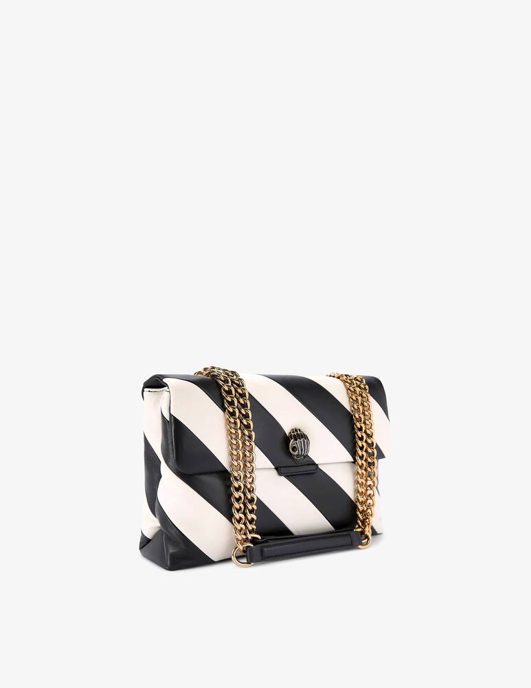 rinascente Kurt Geiger Crochet raffia bag with stripes