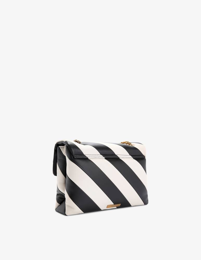 rinascente Kurt Geiger Crochet raffia bag with stripes