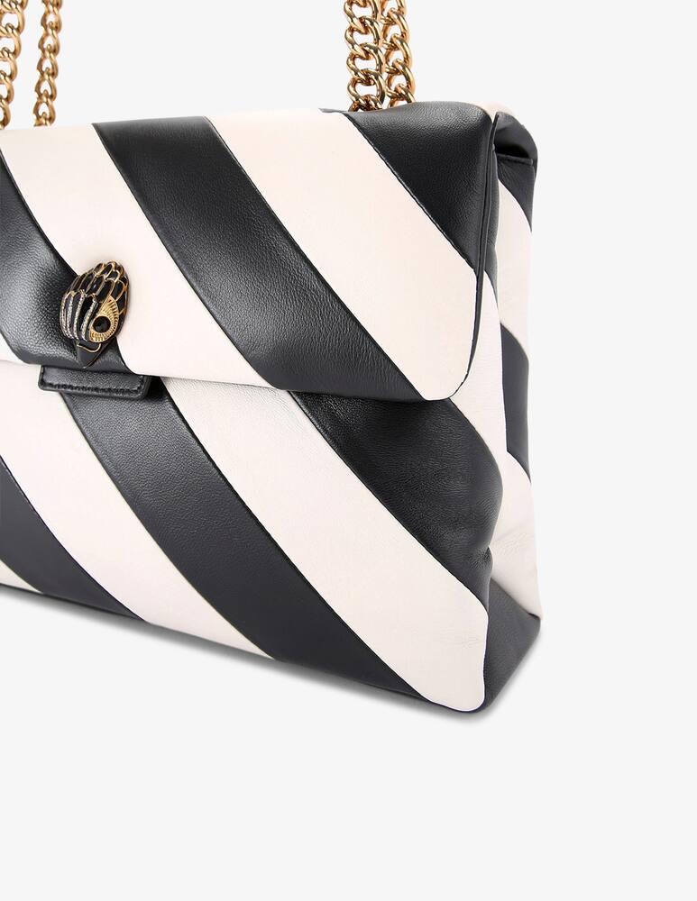 rinascente Kurt Geiger Crochet raffia bag with stripes