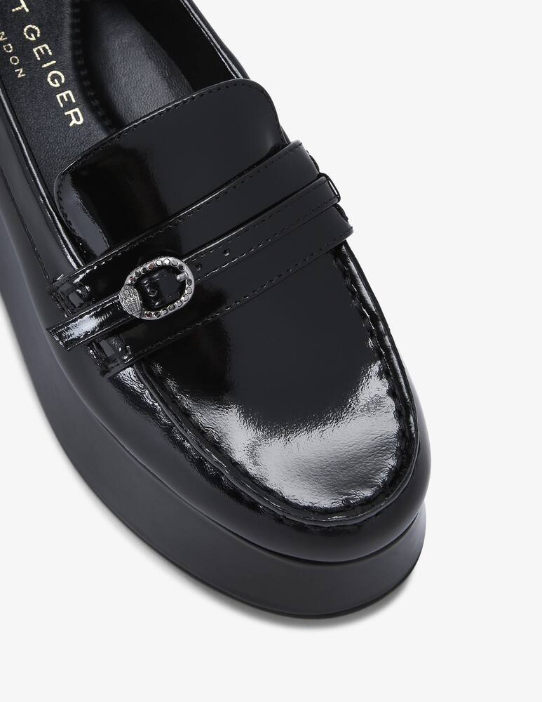 rinascente Kurt Geiger Mayfair flatform loafer patent