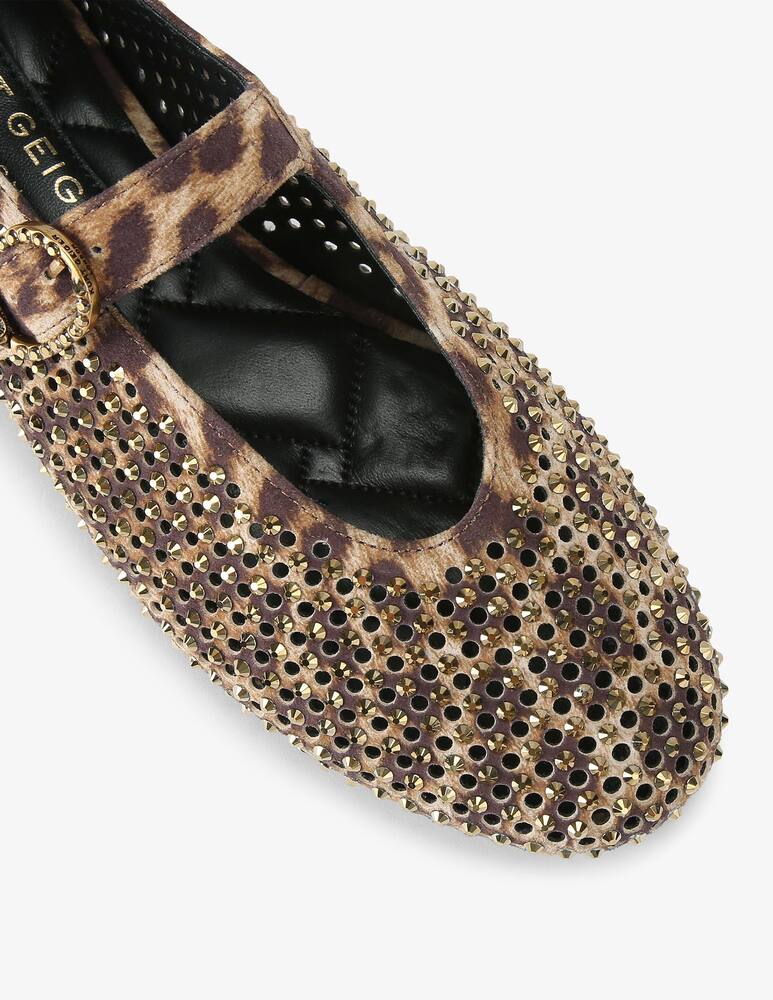 rinascente Kurt Geiger Mayfair crystal ballet flat