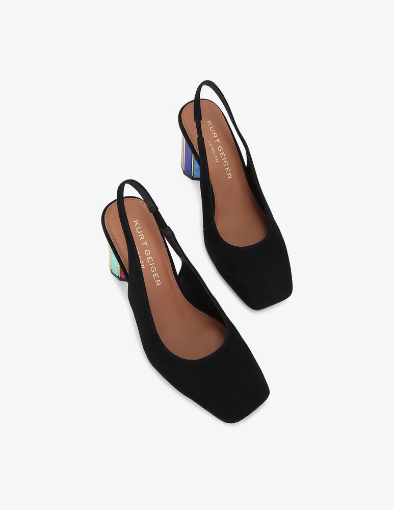 rinascente Kurt Geiger Slingback tacco multicolor Perspex