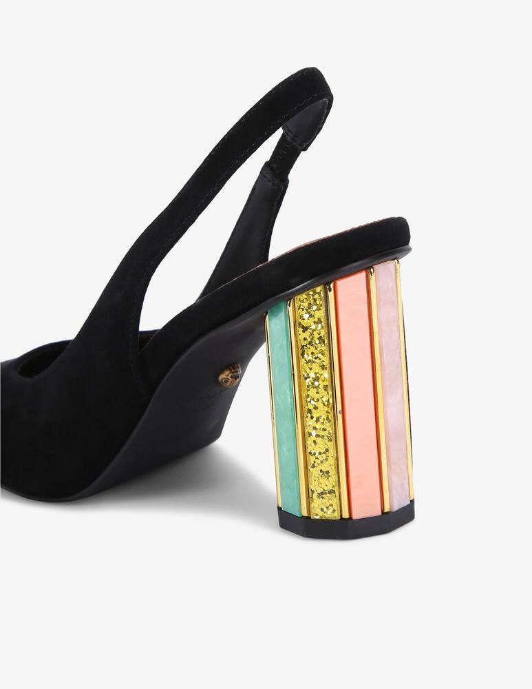 rinascente Kurt Geiger Slingback tacco multicolor Perspex