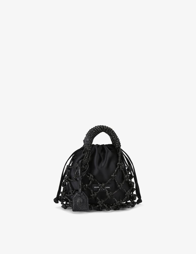rinascente Kurt Geiger Borsa macramè con cristalli