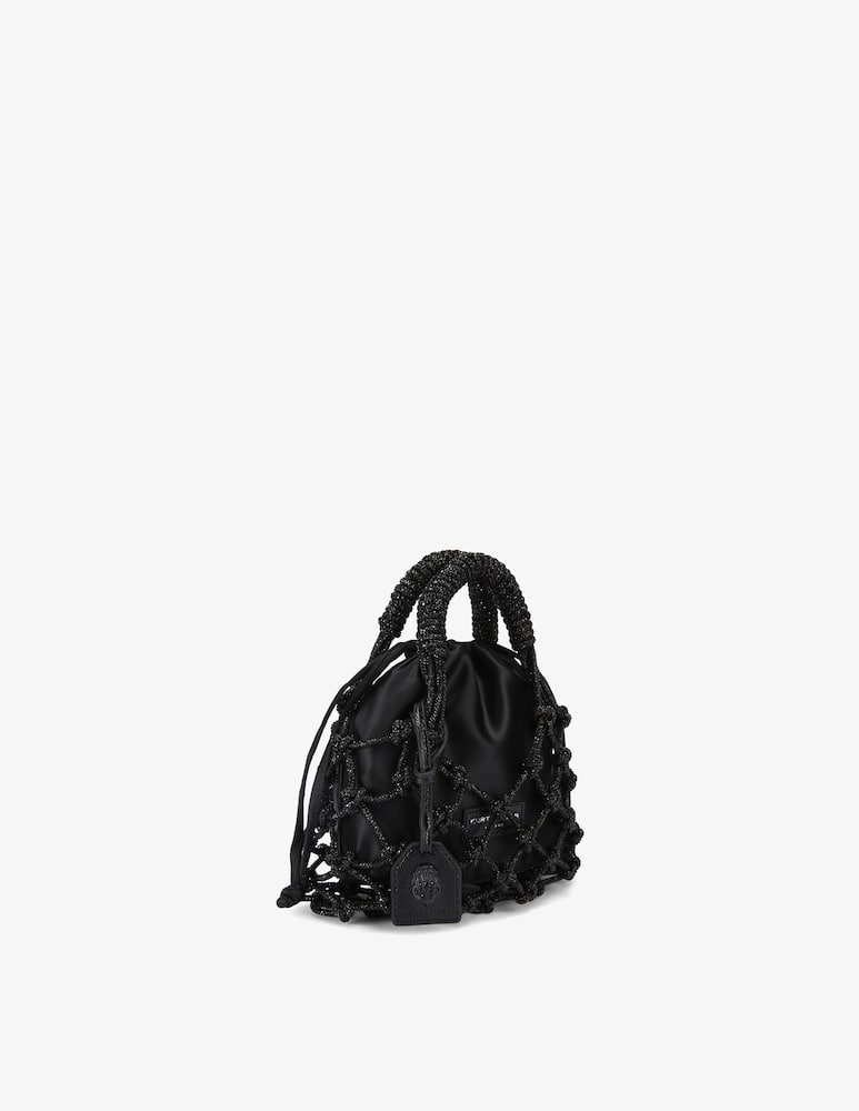 rinascente Kurt Geiger Borsa macramè con cristalli