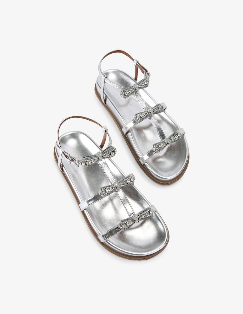 rinascente Kurt Geiger Pierra micro bow sandals
