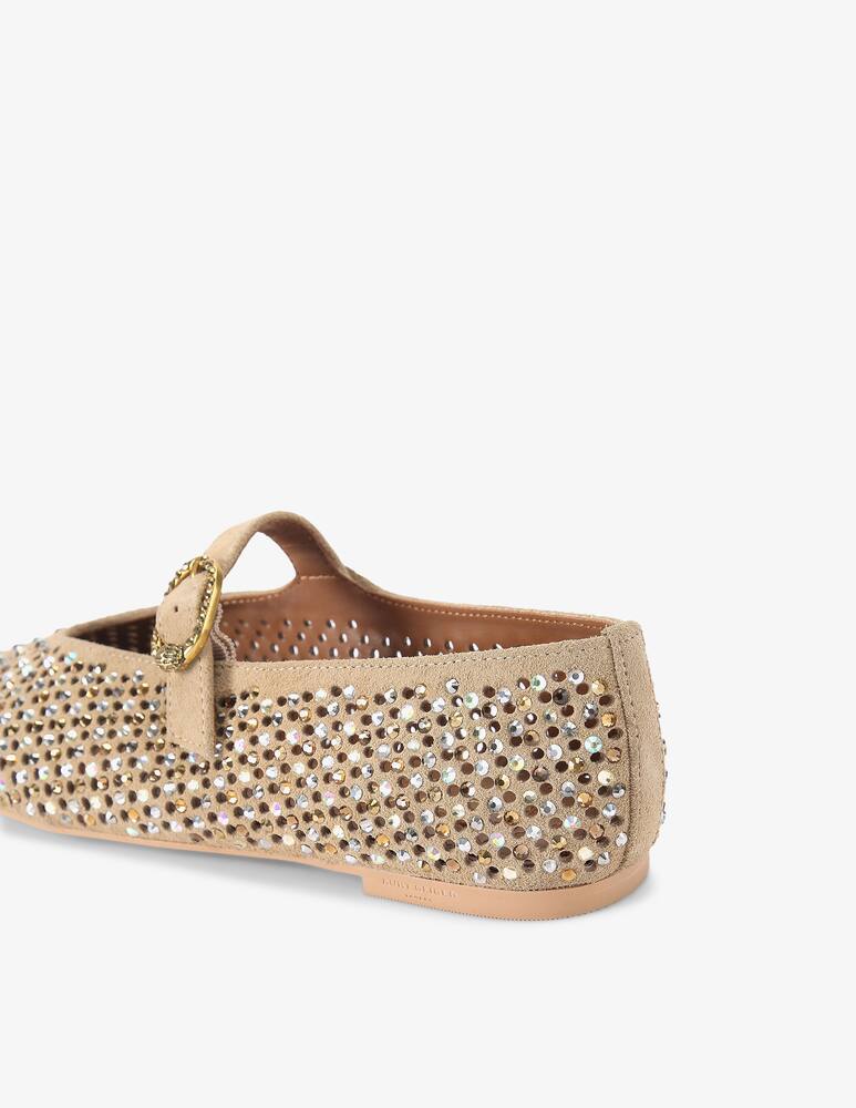 rinascente Kurt Geiger Mayfair crystal ballet flats
