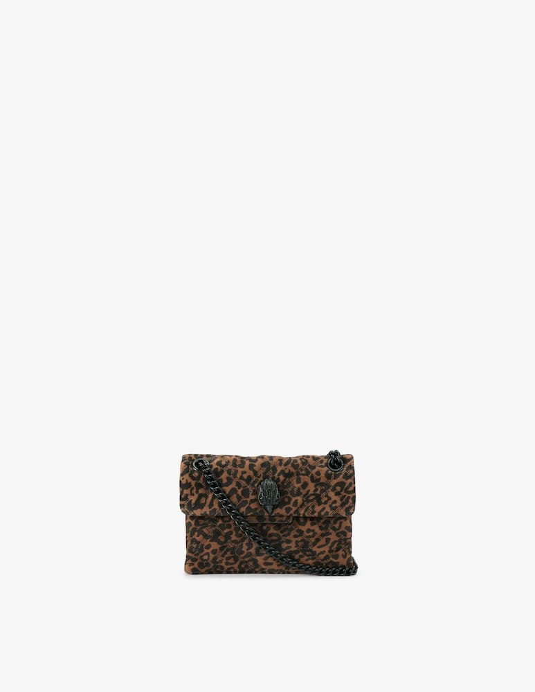 rinascente Kurt Geiger Leopard mini Kensington crossbody bag