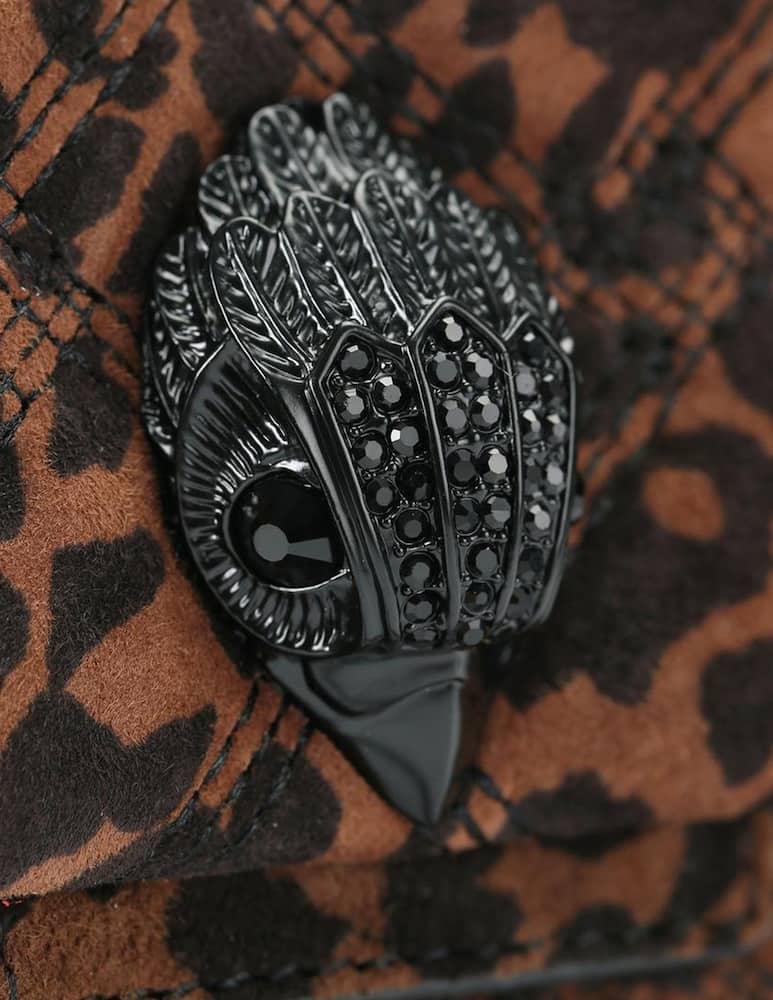 rinascente Kurt Geiger Leopard mini Kensington crossbody bag