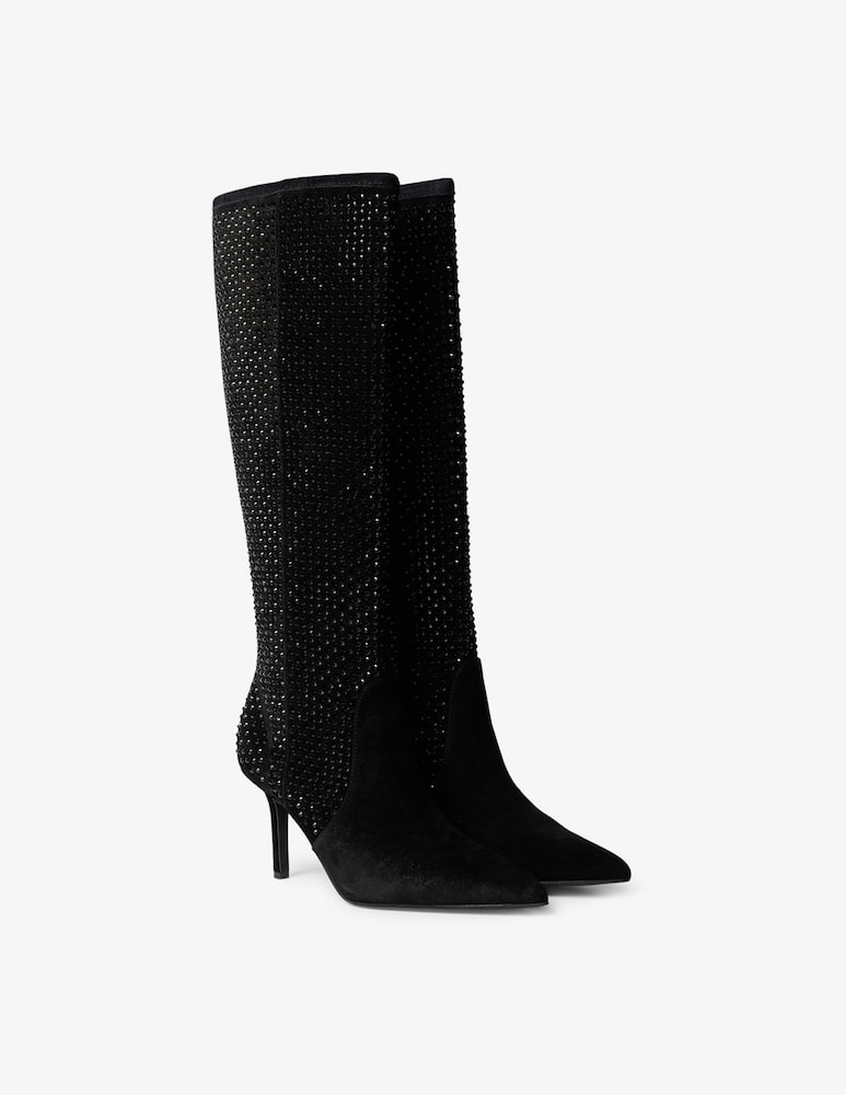 Kurt Geiger Stivali al ginocchio Kenisngton con cristalli - immagine 2 Kurt Geiger Stivali al ginocchio Kenisngton con cristalli - immagine 2