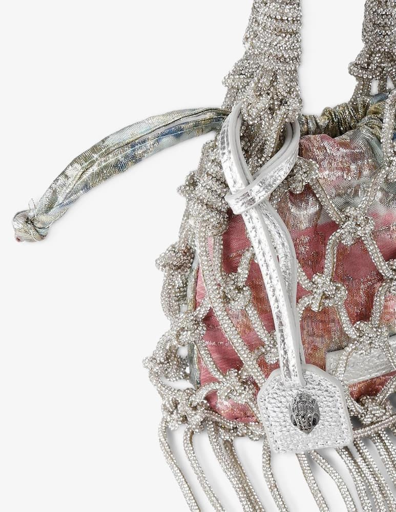 rinascente Kurt Geiger Macrame crystal handbag