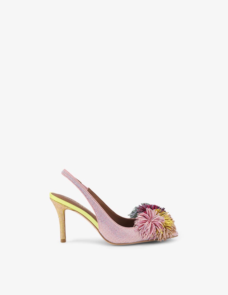 Kurt Geiger Slingback con pom pom e cristalli - immagine 1 Kurt Geiger Slingback con pom pom e cristalli - immagine 1
