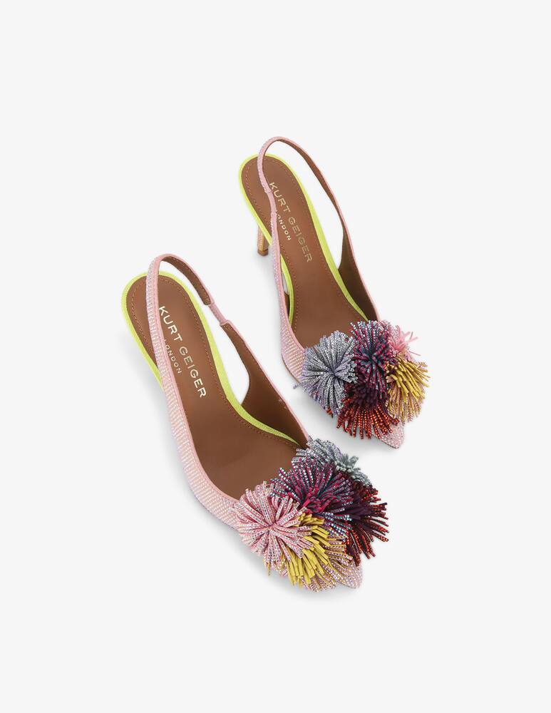 Kurt Geiger Slingback con pom pom e cristalli - immagine 2 Kurt Geiger Slingback con pom pom e cristalli - immagine 2