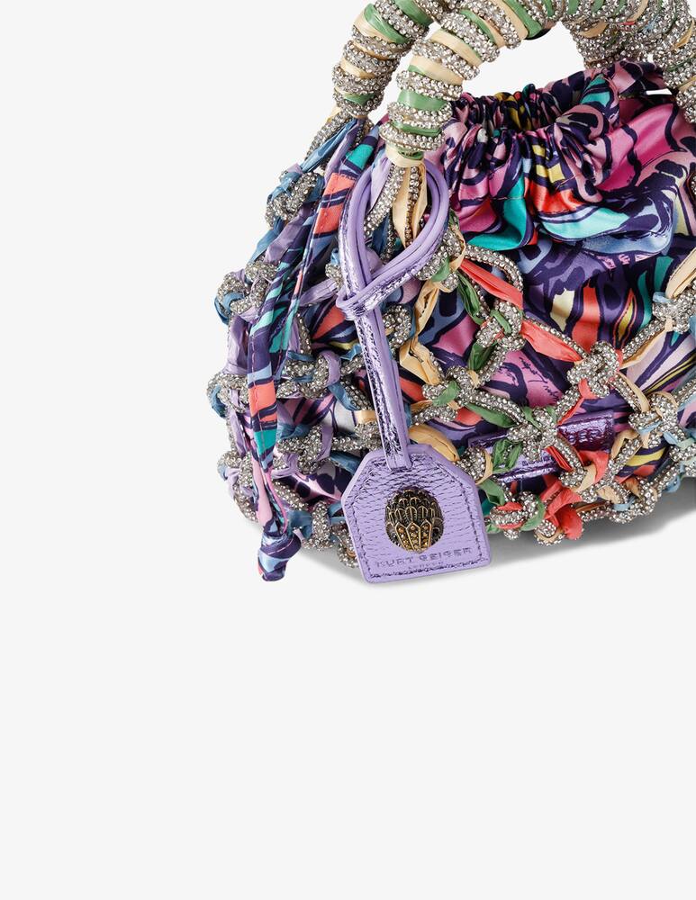 rinascente Kurt Geiger Borsa macramè con cristalli