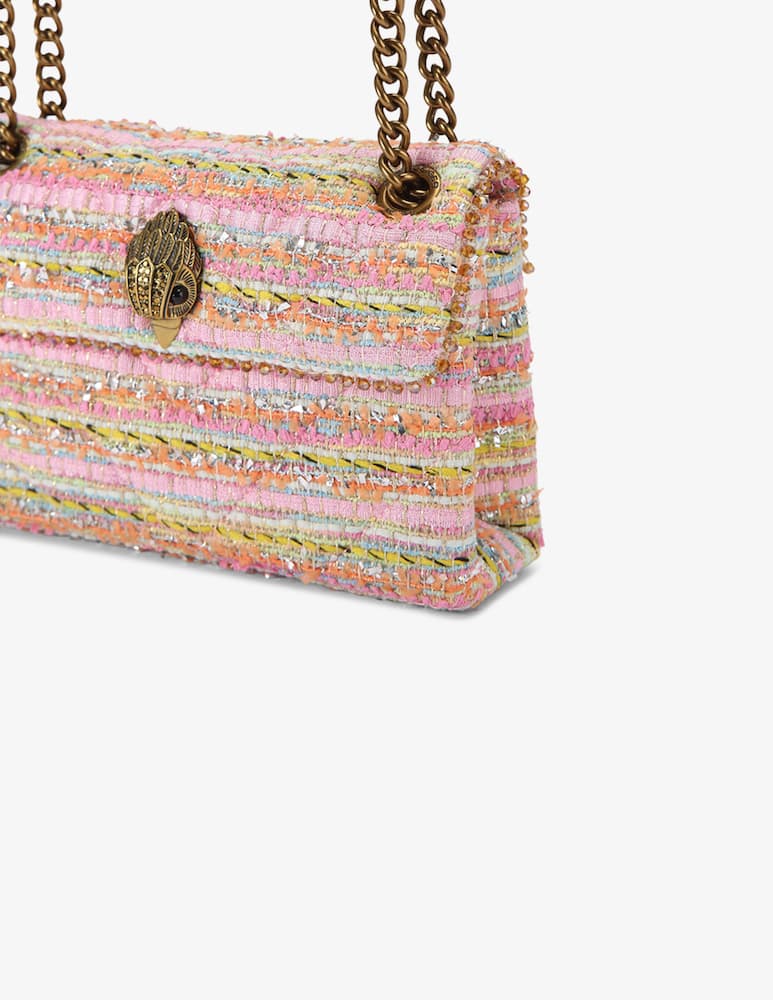rinascente Kurt Geiger Kensington tweed crossbody bag