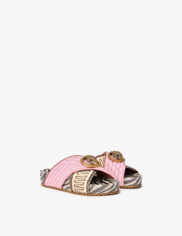 rinascente Kurt Geiger Chelsea cross strap flat sandal