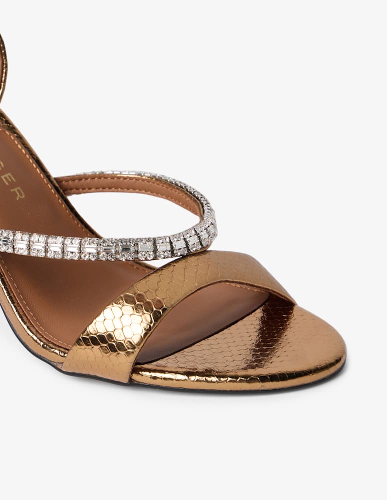 Kurt Geiger Crystal strap heeled sandal - picture 4 Kurt Geiger Crystal strap heeled sandal - picture 4