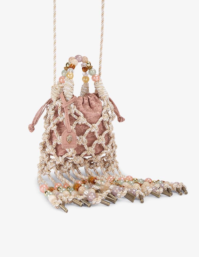 rinascente Kurt Geiger Mini macramé rope shoulder bag