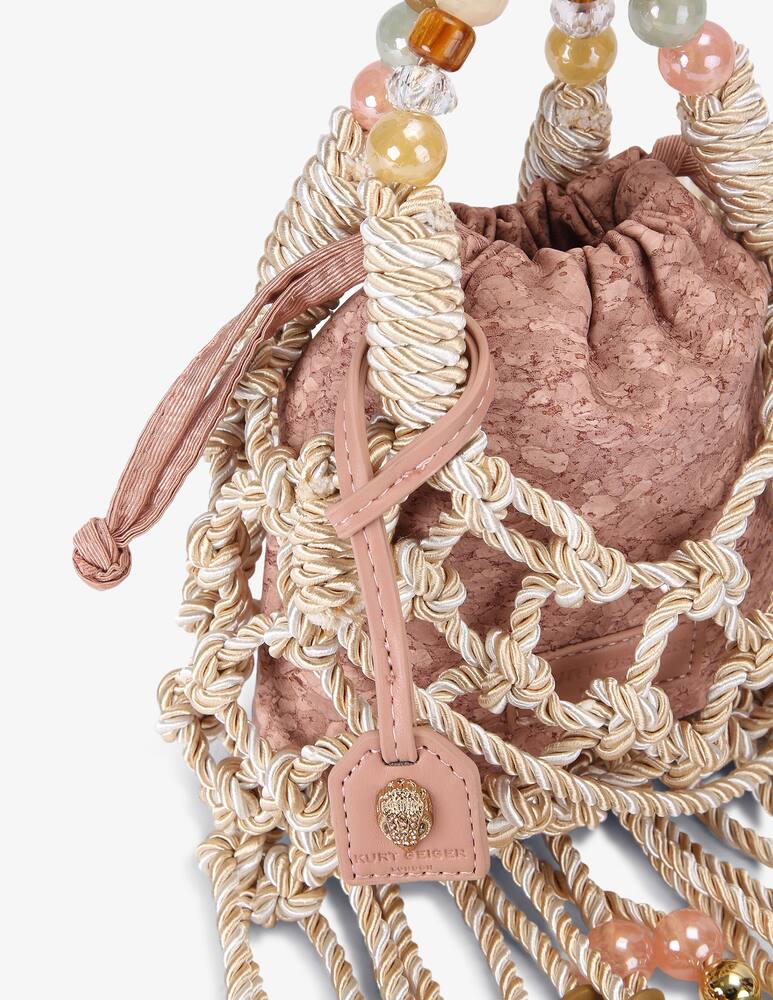 rinascente Kurt Geiger Mini macramé rope shoulder bag
