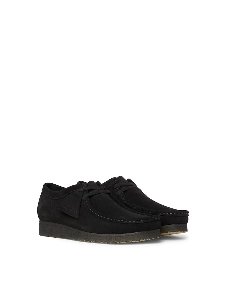 rinascente Clarks Suede Wallabee shoes - black