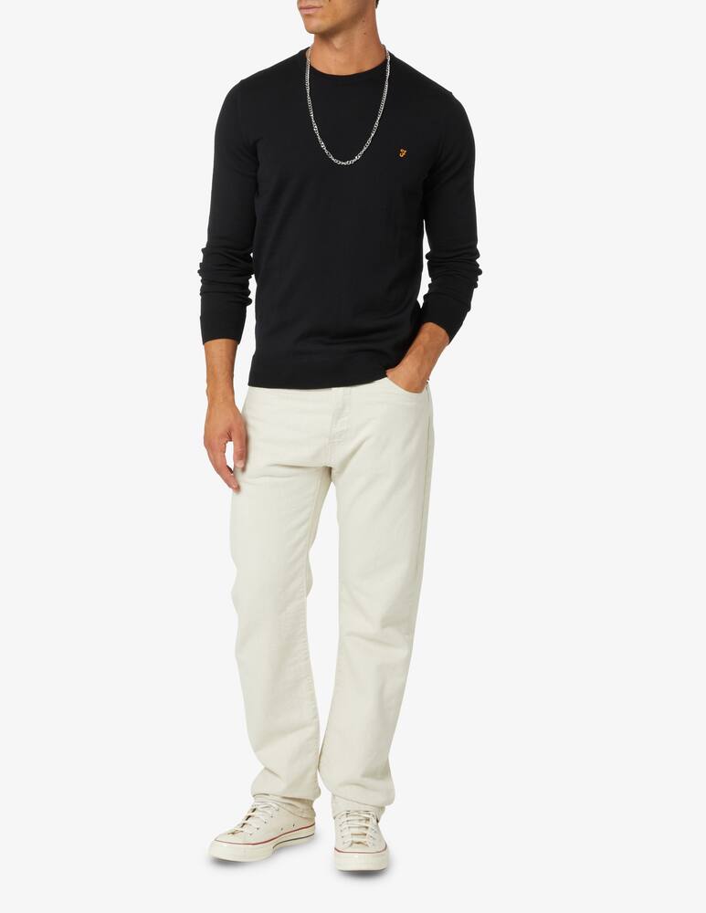 rinascente Farah Maglia girocollo merino mullen - Nero