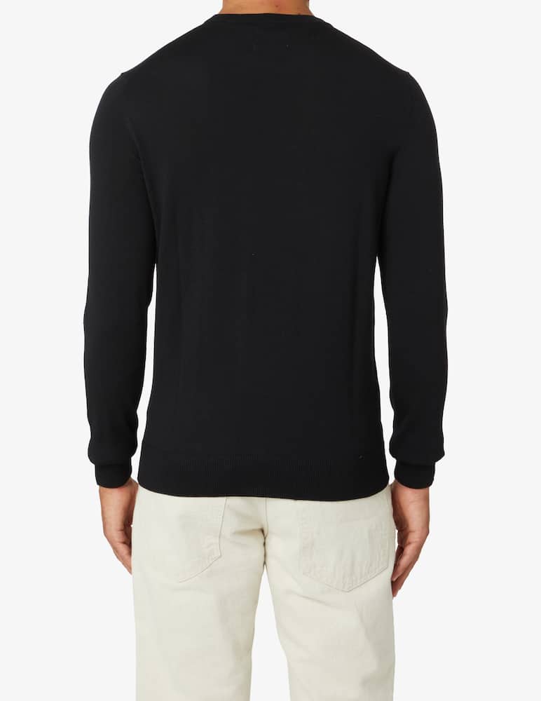 rinascente Farah Maglia girocollo merino mullen - Nero