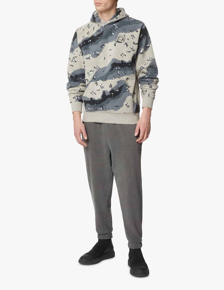 rinascente Billionaire Boys Club Camo fleece hoodie - grey