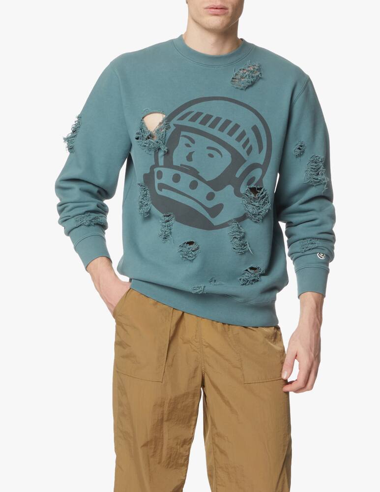 Billionaire Boys Club Distressed roundneck sweater - blue - picture 1 Billionaire Boys Club Distressed roundneck sweater - blue - picture 1