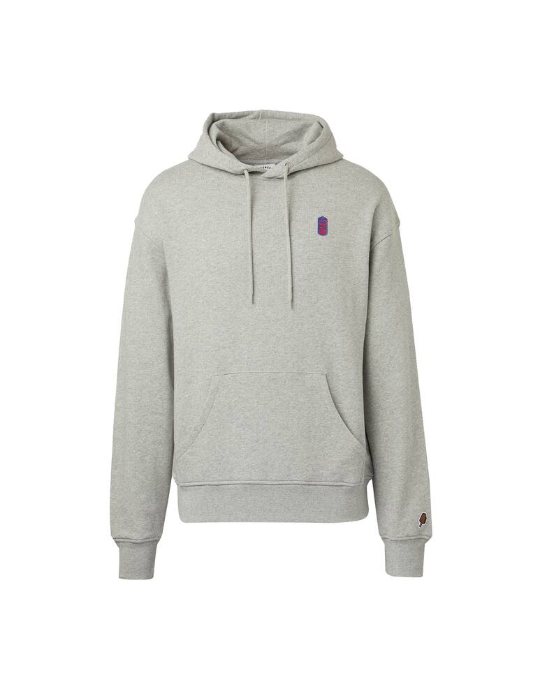 rinascente Ice Cream Felpa con cappuccio grafica transistor - grigio