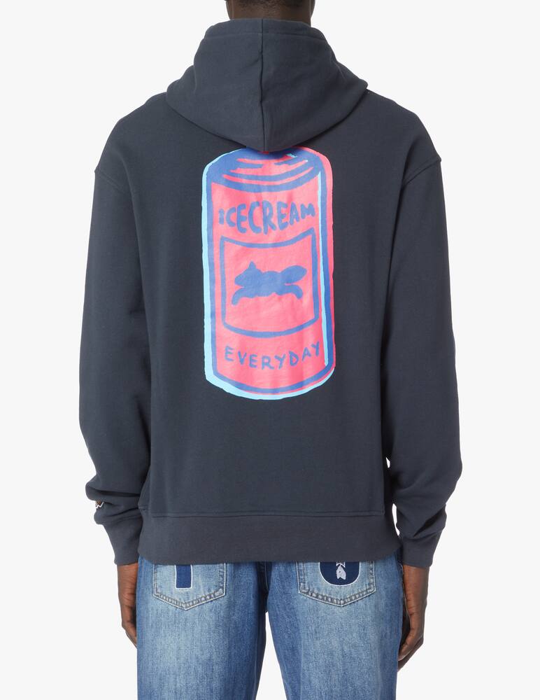 rinascente Ice Cream Felpa con cappuccio grafica transistor - blu