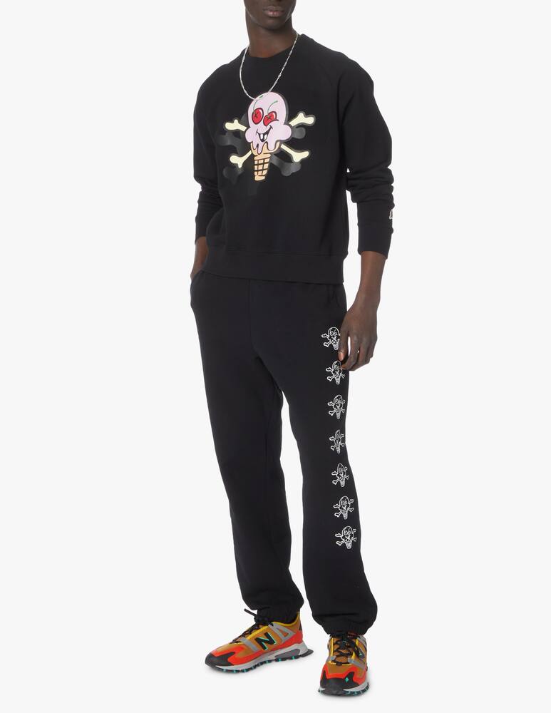 rinascente Ice Cream Cones bones felpa girocollo - nero