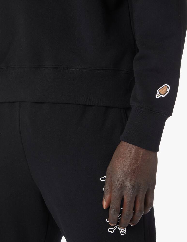 rinascente Ice Cream Cones bones felpa girocollo - nero