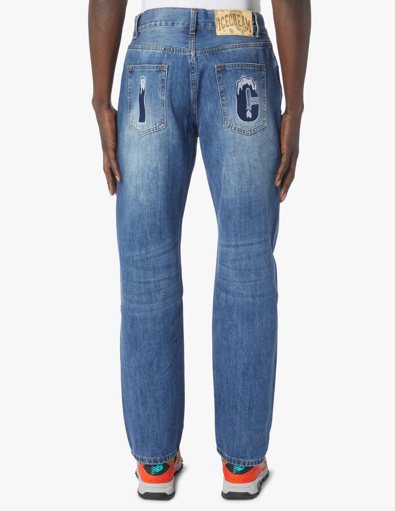 rinascente Ice Cream Pantaloni in jeans running dog - azzurro