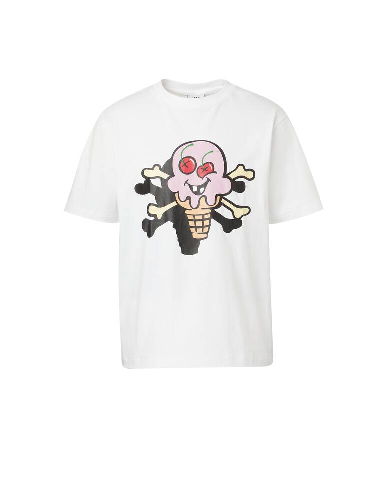 rinascente Ice Cream Cones & bones t-shirt - white