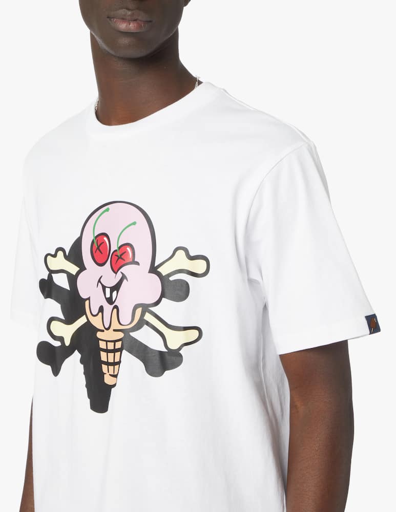 rinascente Ice Cream Cones & bones t-shirt - white
