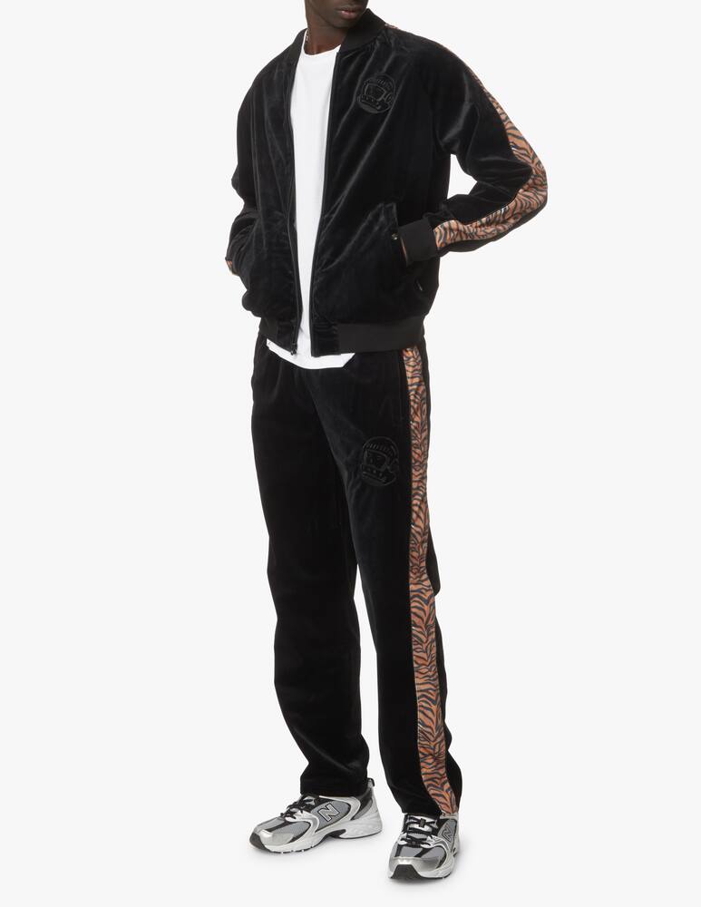 rinascente Billionaire Boys Club Maglia stampa tigre velour fzip - nero
