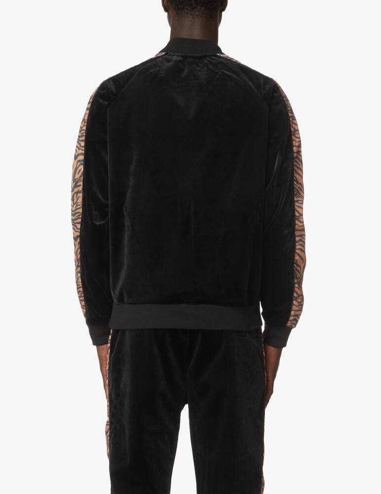 rinascente Billionaire Boys Club Maglia stampa tigre velour fzip - nero