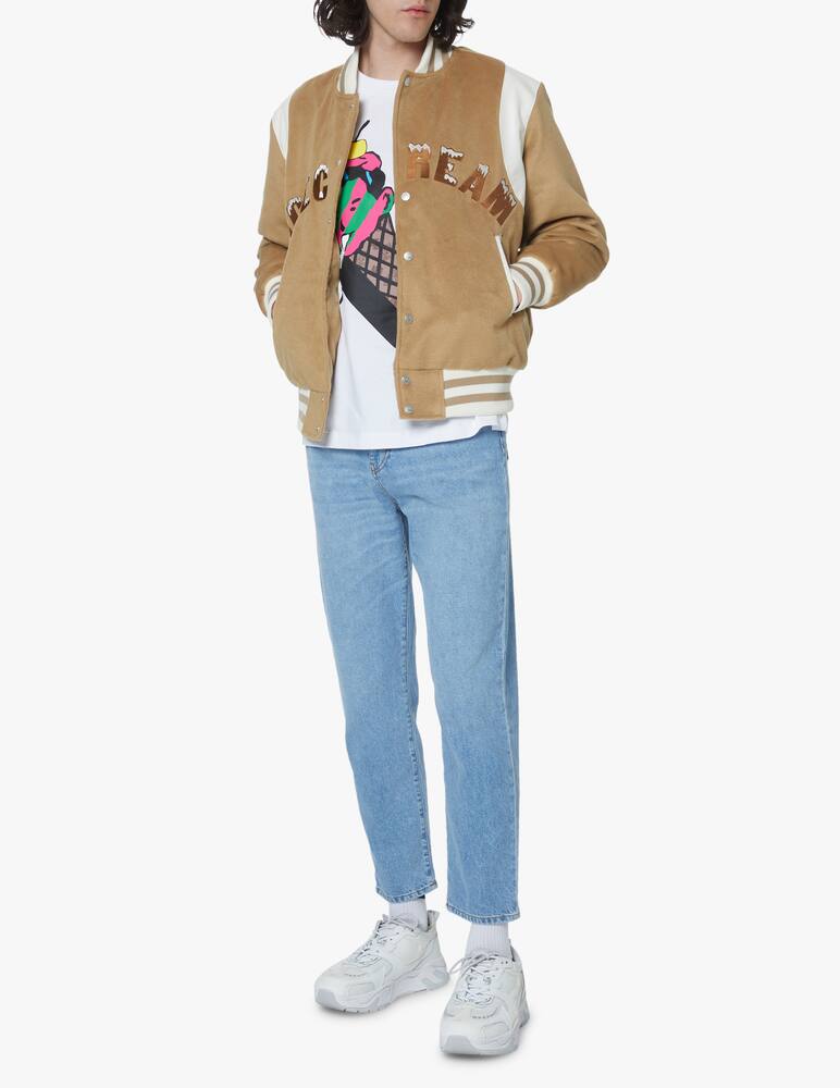 rinascente Ice Cream Logo varsity jacket - beige