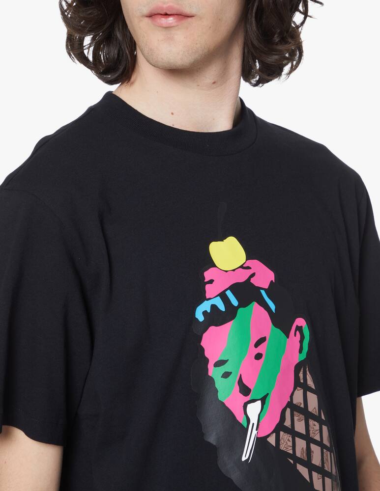 rinascente Ice Cream Cone man t-shirt - black