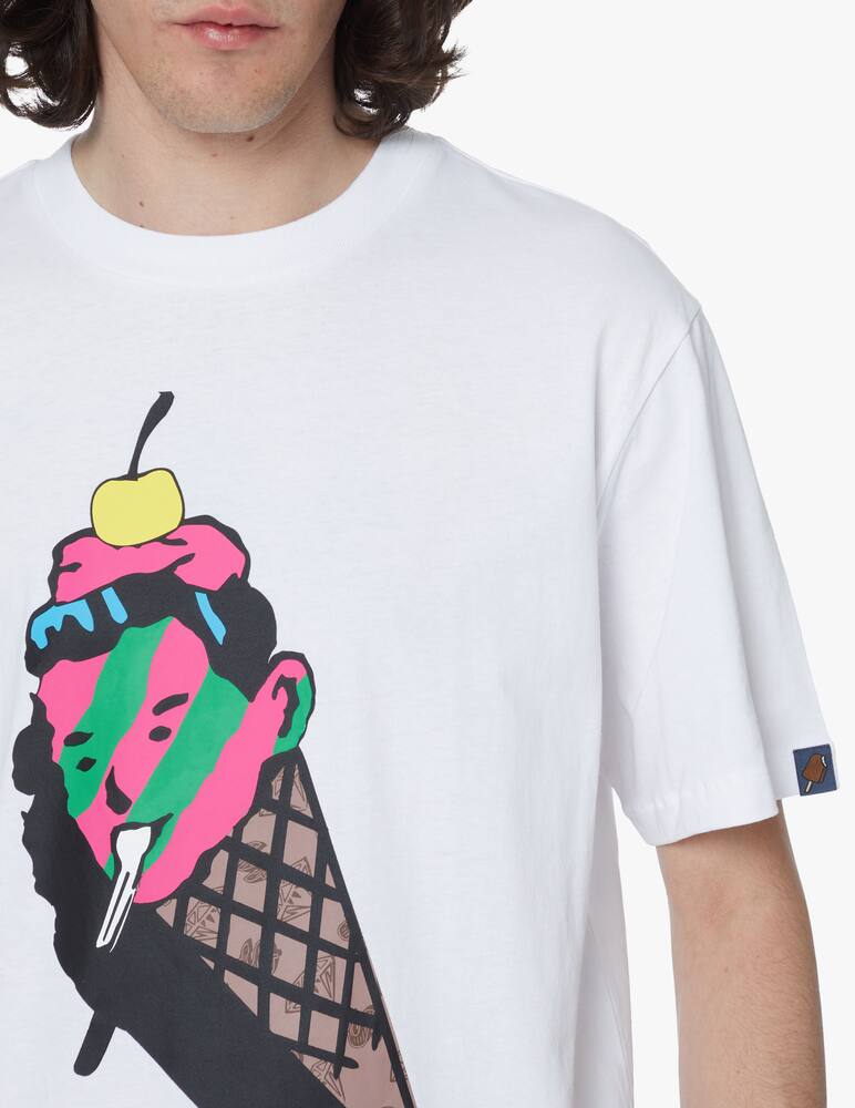 rinascente Ice Cream Cone man t-shirt - white
