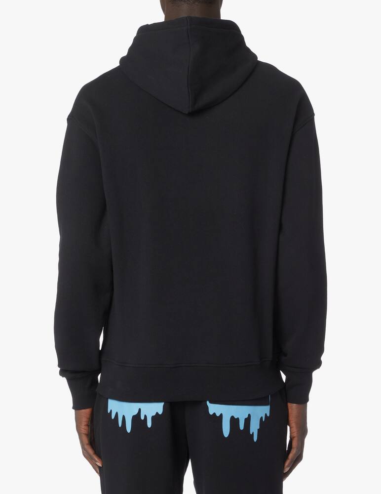 rinascente Ice Cream Running dog hoodie - black