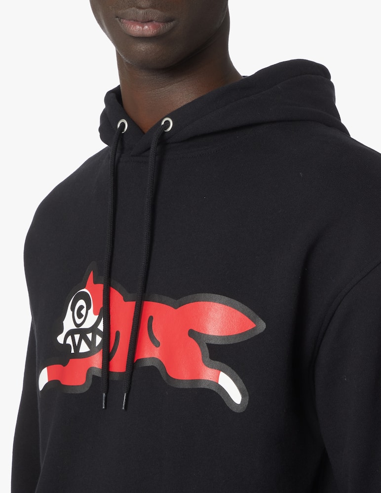 rinascente Ice Cream Running dog hoodie - black