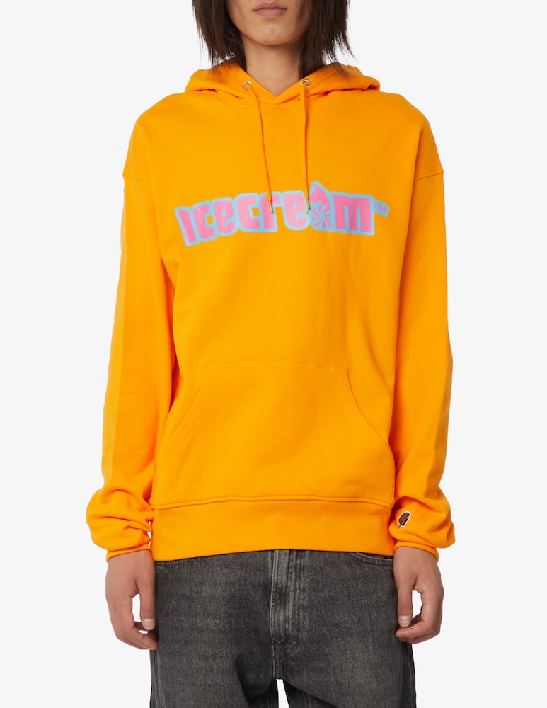 Ice Cream Soft serve logo hoodie - Orange - picture 1 Ice Cream Soft serve logo hoodie - Orange - picture 1