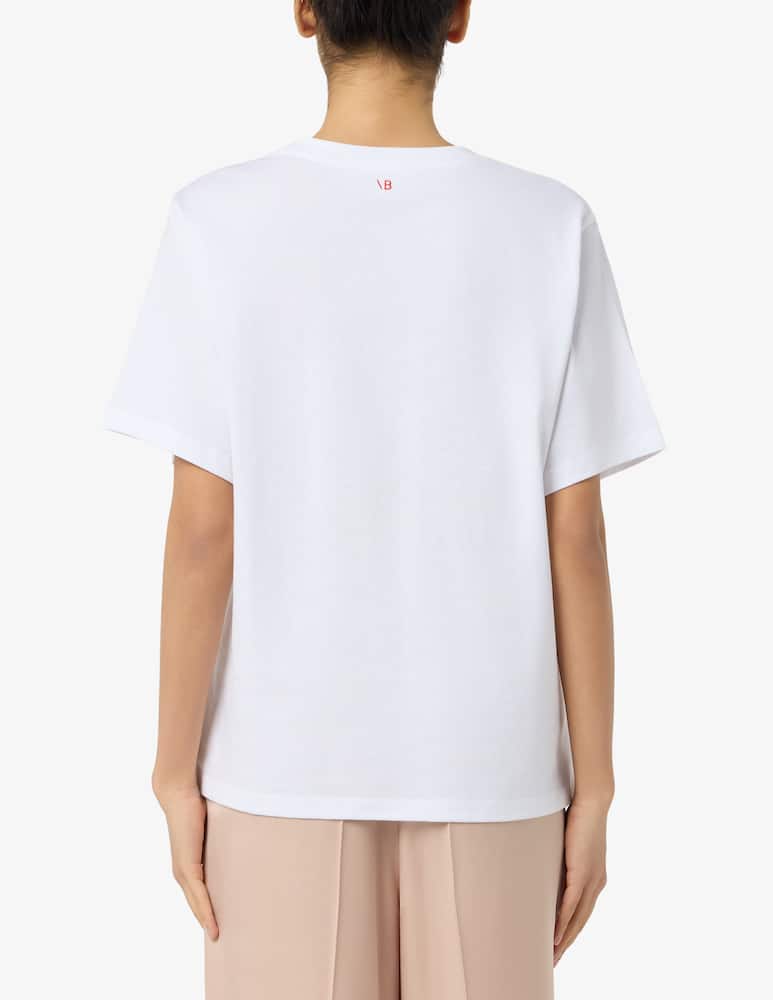 rinascente Victoria Beckham T-shirt slogan my dad had a rolls-royce